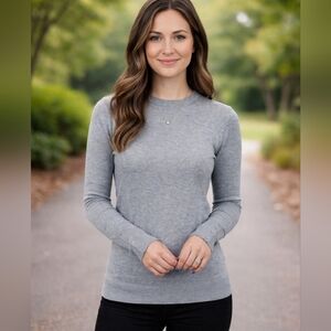 Pulse Women's Heather Gray Crew Neck Sweater